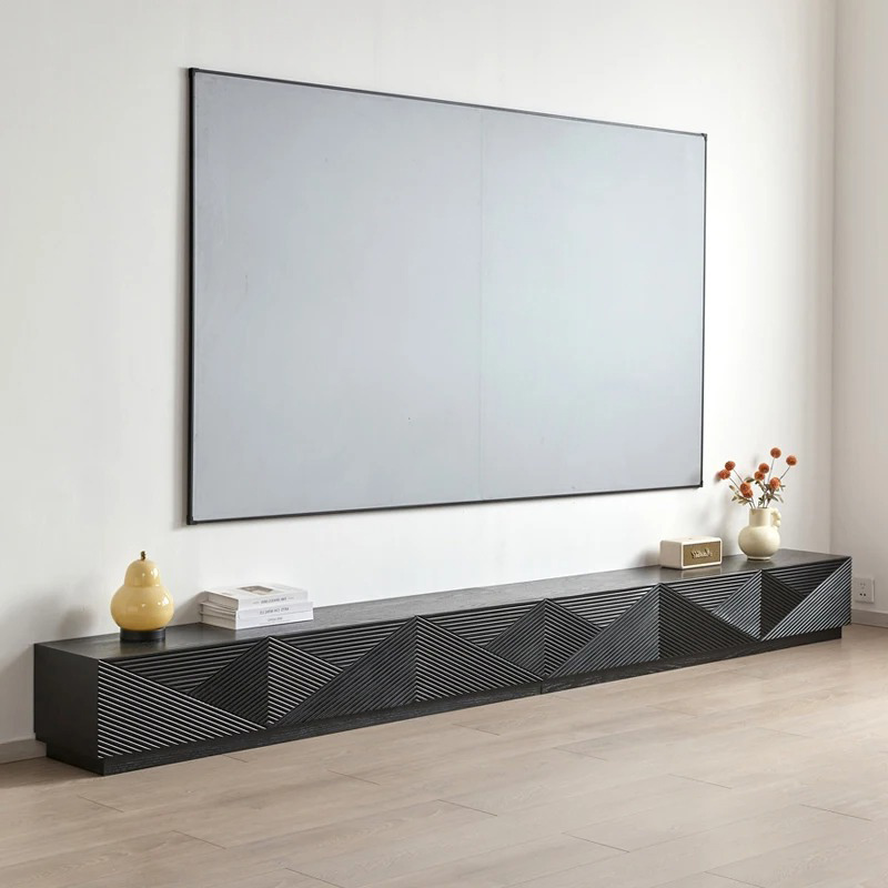 Interior Design Tv Room - ขาตั้งทีวี ห้องนั่งเล่น ทันสมัย พร้อมที่เก็บของ ดีไซน์เนอร์ ตกแต่งภายใน