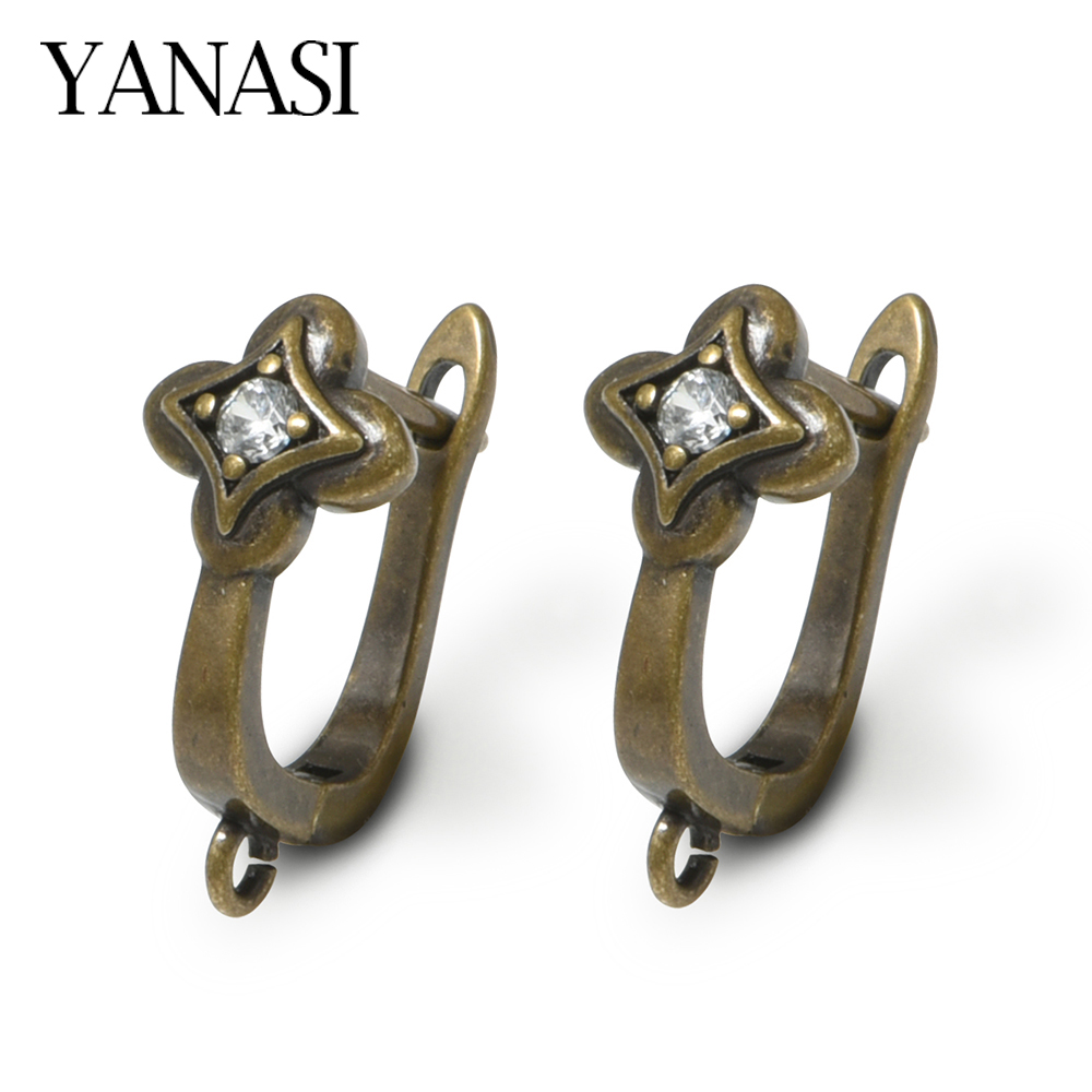 Antique Brass Hook - ใหม่ 1 คู่ต่างหูทองเหลืองโบราณตะขอเกี่ยวสำหรับ DIY ผู้หญิงเครื่องประดับทำอุปกรณ์เสริมขายส่ง