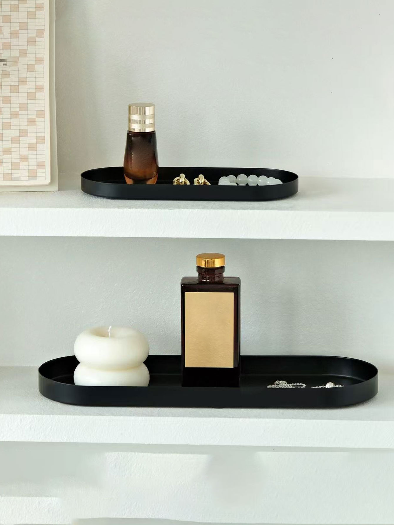 ถาดสแตนเลสรูปไข่, ของตกแต่งโต๊ - Travertine Tray Oval บทวิจารณ์และราคา