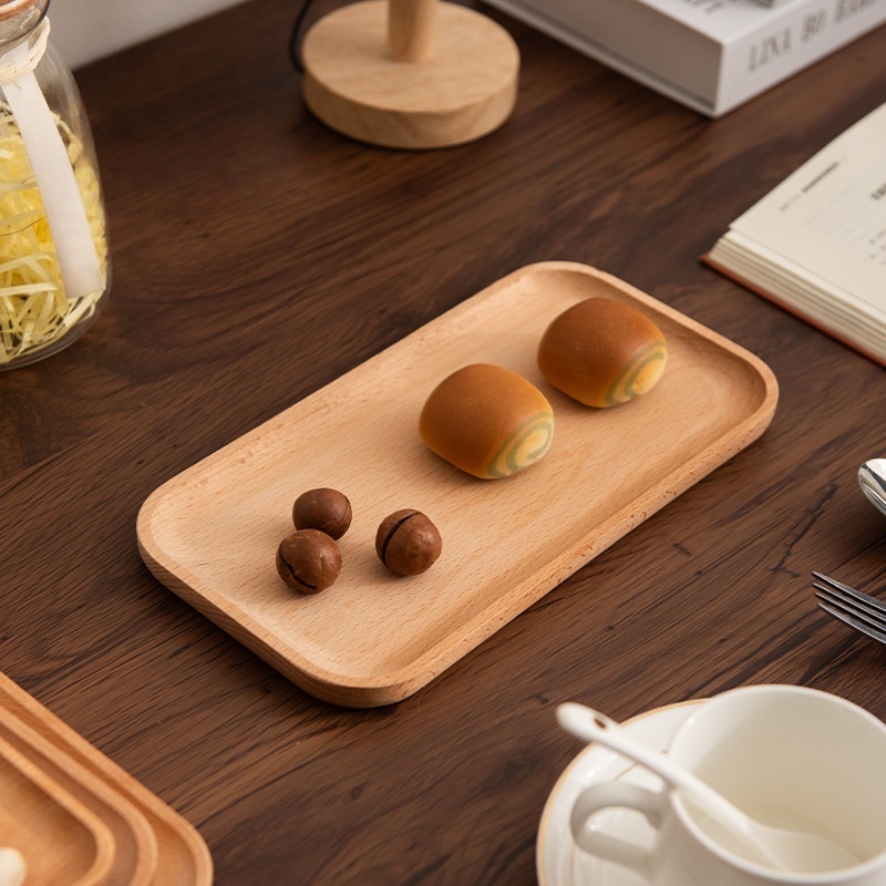 ถาดอาหารเช้าไม้บีชเนื้อแข็ง รู - Travertine Tray Oval บทวิจารณ์และราคา