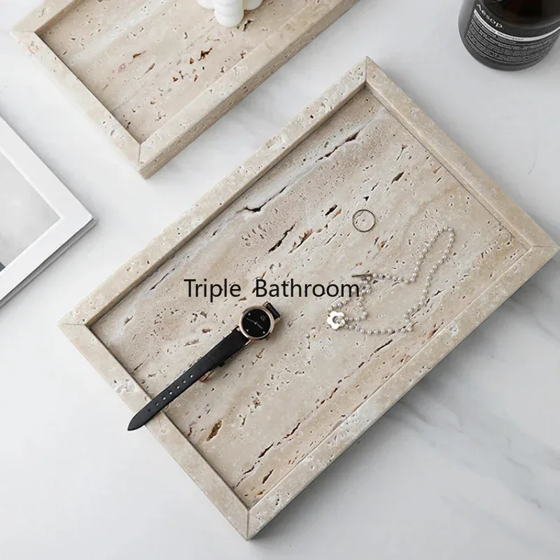 หินถ้ําธรรมชาติอุปกรณ์ห้องน้ํา - Travertine Tray Oval บทวิจารณ์และราคา