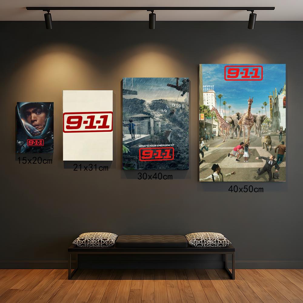 ทีวีซีรีส์ 9-9-1-1-1 ภาพวาดลาย - Interior Design Tv Room บทวิจารณ์และราคา