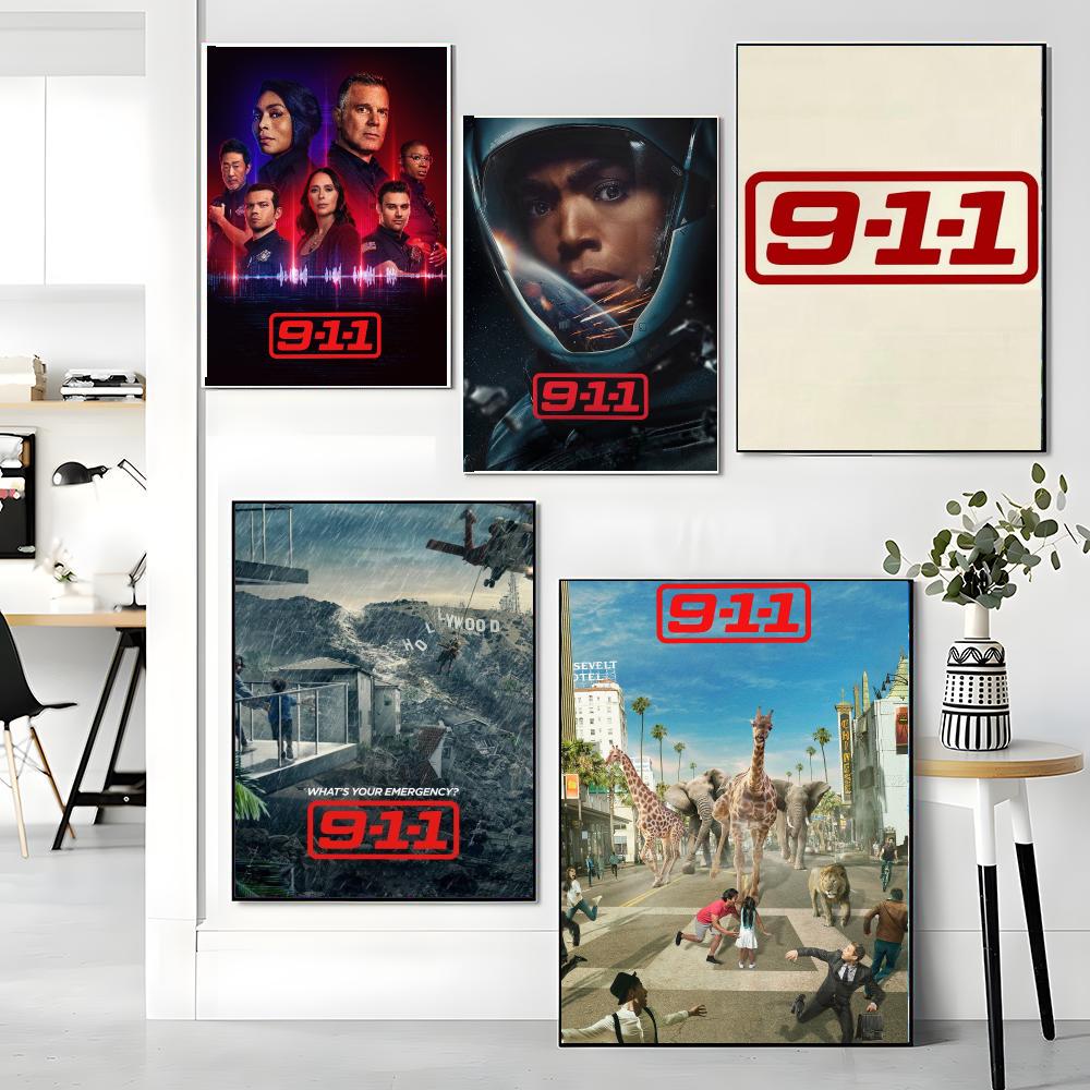 ทีวีซีรีส์ 9-9-1-1-1 ภาพวาดลาย - Interior Design Tv Room บทวิจารณ์และราคา