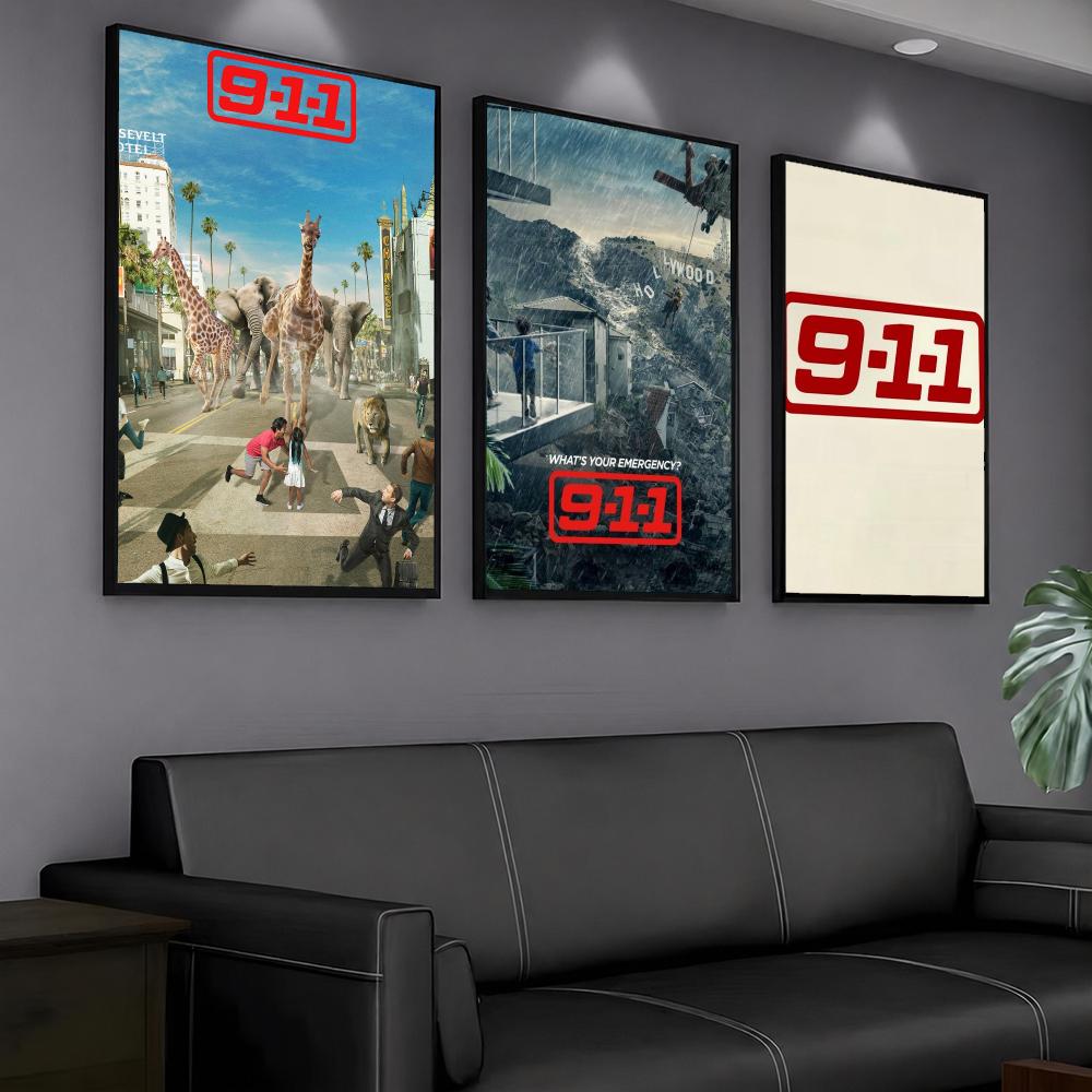 ทีวีซีรีส์ 9-9-1-1-1 ภาพวาดลาย - Interior Design Tv Room บทวิจารณ์และราคา