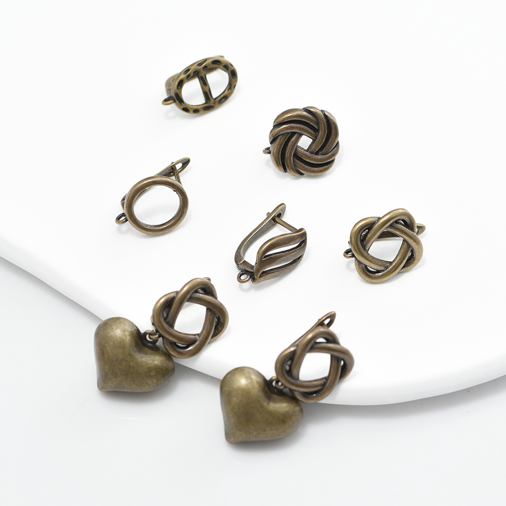 1 คู่ใหม่ต่างหู Clasps Hooks อ - Antique Brass Hook บทวิจารณ์และราคา
