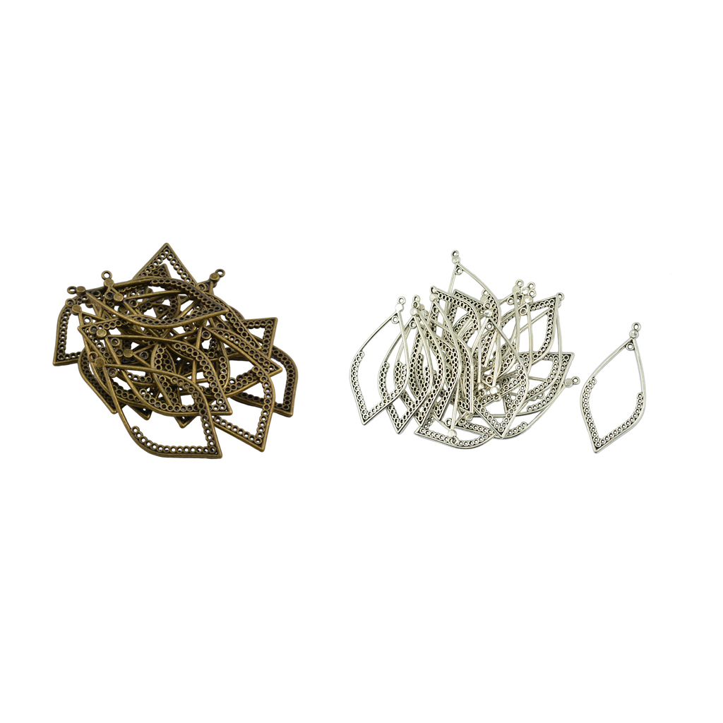 20 ชิ้นVINTAGEต่างหูโคมระย้าDI - Antique Brass Hook บทวิจารณ์และราคา
