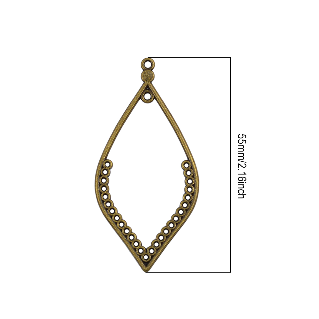 20 ชิ้นVINTAGEต่างหูโคมระย้าDI - Antique Brass Hook บทวิจารณ์และราคา
