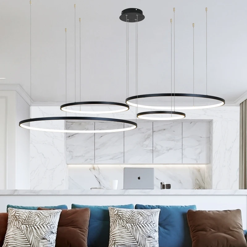 โคมไฟระย้า LED ทรงวงกลมทันสมัย - Engineering And Interior Design บทวิจารณ์และราคา