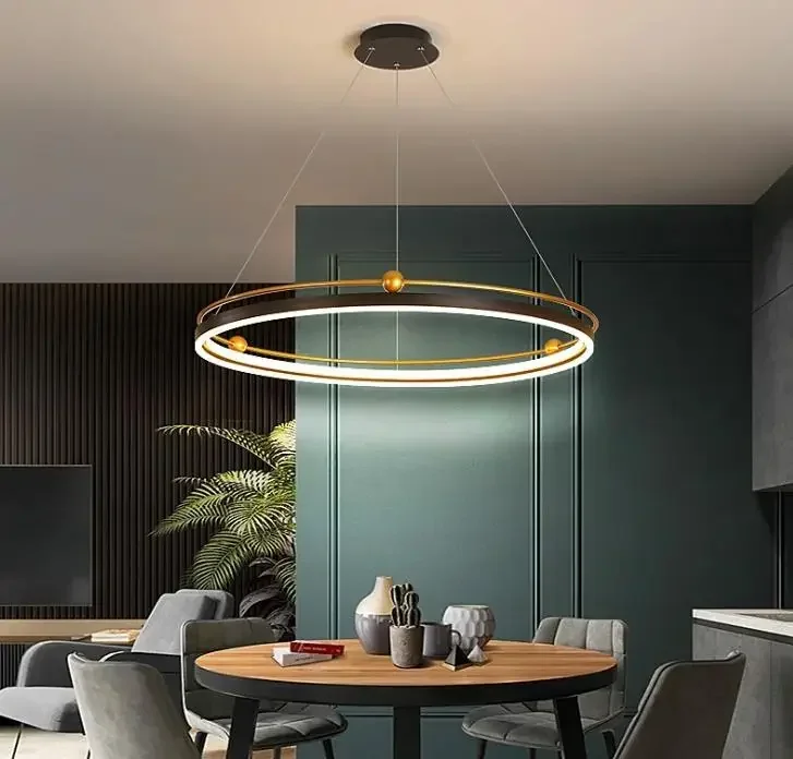โคมไฟระย้า LED ทรงวงกลมทันสมัย - Engineering And Interior Design บทวิจารณ์และราคา
