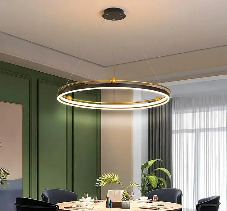 โคมไฟระย้า LED ทรงวงกลมทันสมัย - Engineering And Interior Design บทวิจารณ์และราคา